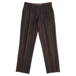 Etro Stripe Wool Trousers Size 50