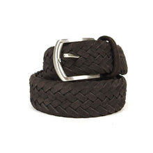 Load image into Gallery viewer, Anderson’s Woven Suede Belt Size 34
