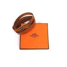 Load image into Gallery viewer, Hermes Leather Wrap Bracelet
