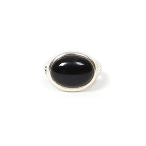 Maple Tubby Ring Silver/Onyx