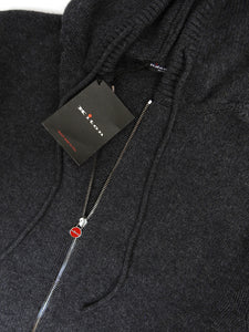 Kiton Cashmere Zip Hoodie Size 52