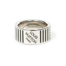 Load image into Gallery viewer, Louis Vuitton Enamel Damier Band Ring
