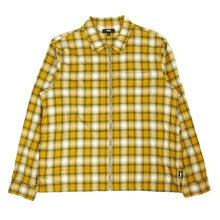 Load image into Gallery viewer, Stussy Plaid Zip Shirt Size Large
