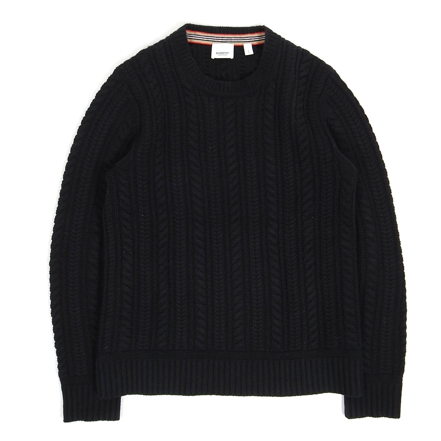 Burberry Cashmere Cable Knit Sweater Size Small I Miss You MAN