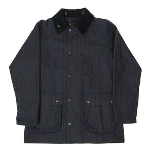 Barbour SL Bedale Waxed Pinstriped Jacket Size 40