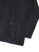 Load image into Gallery viewer, Barbour SL Bedale Waxed Pinstriped Jacket Size 40
