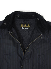 Load image into Gallery viewer, Barbour SL Bedale Waxed Pinstriped Jacket Size 40
