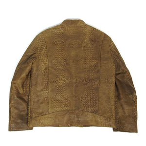 Armani Fur Lined Leather Jacket Size 38