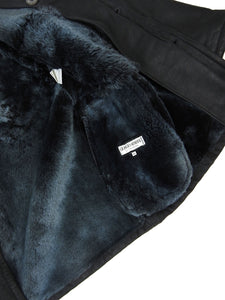 Giorgio Armani Double Breasted Shearling Coat Size 42