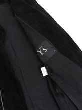 Load image into Gallery viewer, Y’s by Yohji Yamamoto Suede Coat Size XS
