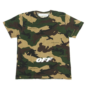 Off-White Camo Embroidered T-Shirt