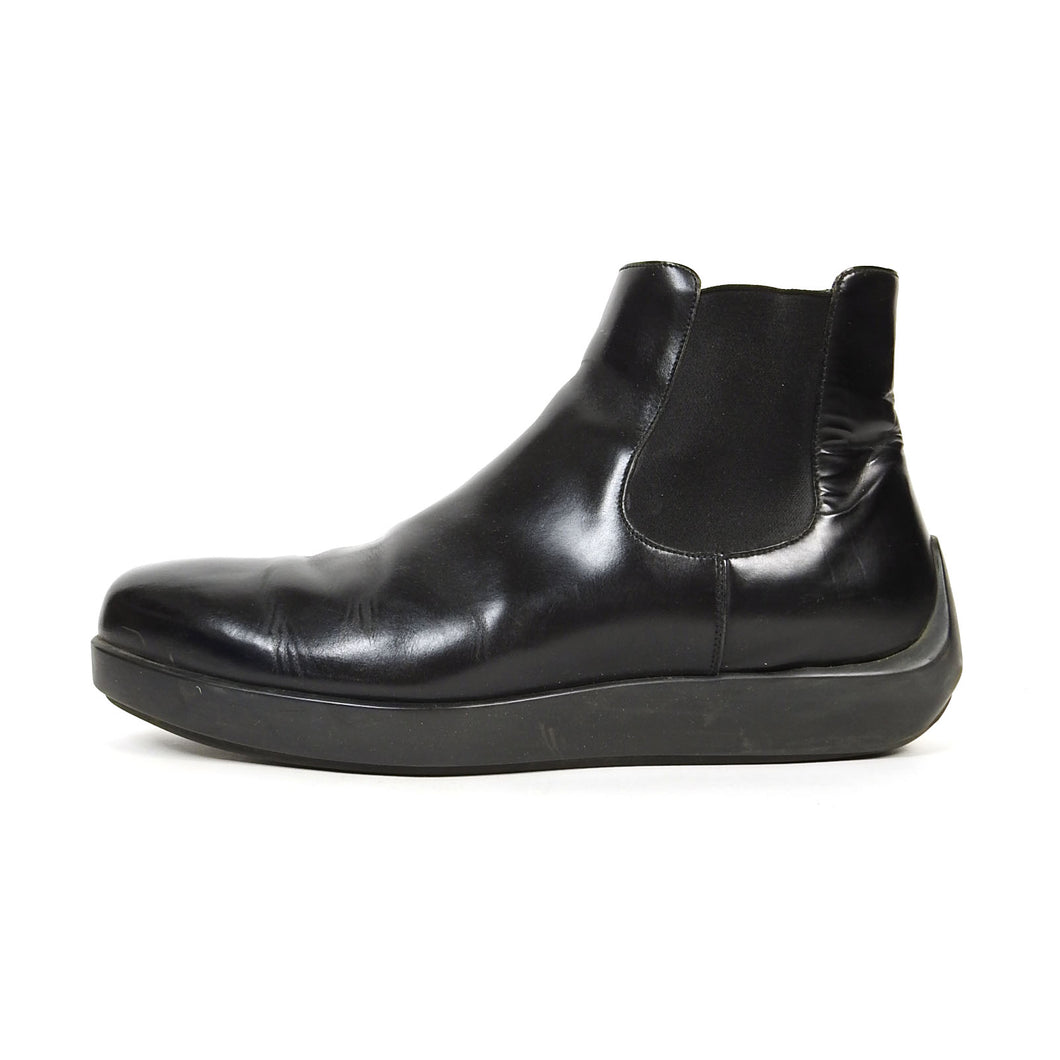 Prada Patent Leather Chelsea Boots Size 13