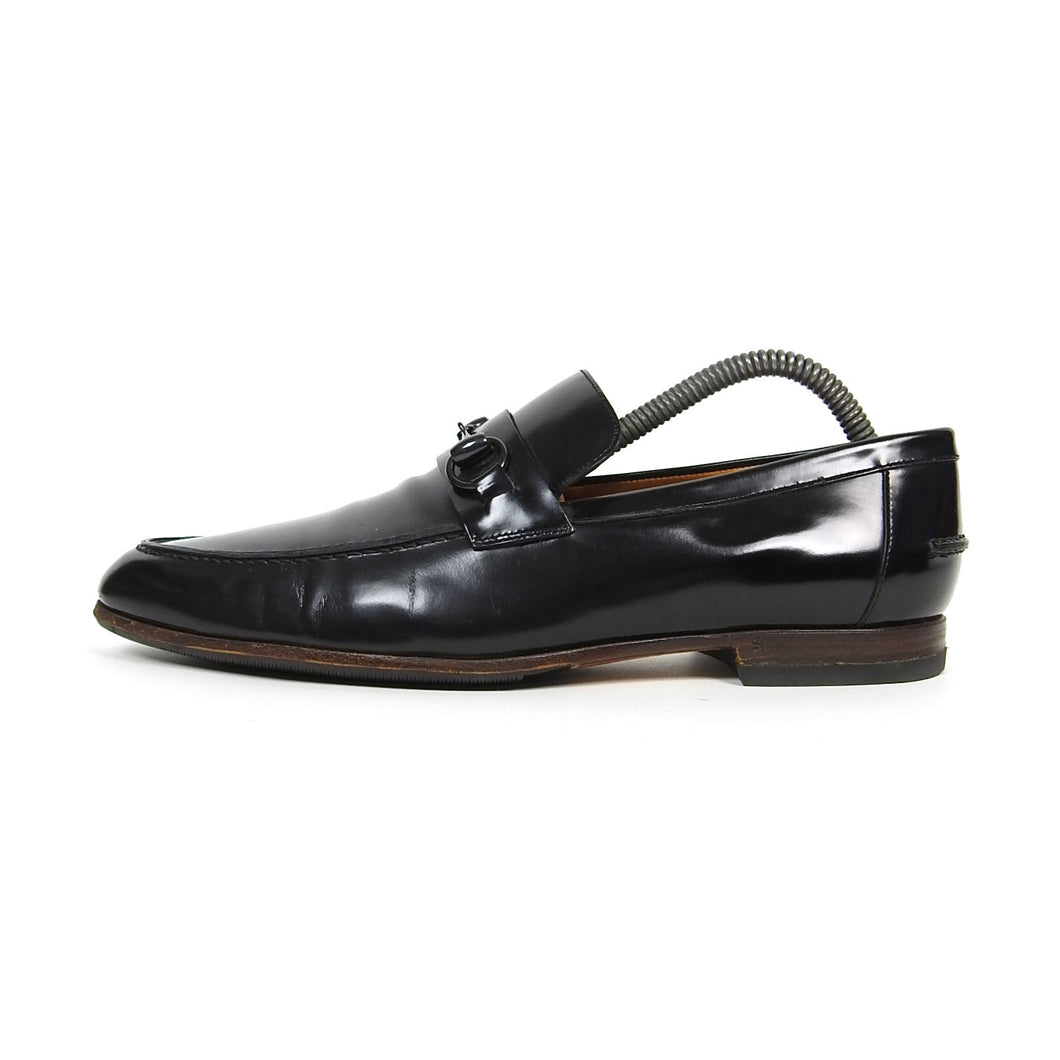 Gucci Patent Leather Horsebit Loafers Size 41