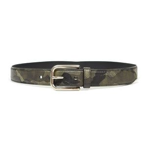 Prada Leather Camo Belt Size 95