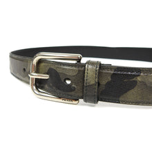 Load image into Gallery viewer, Prada Leather Camo Belt Size 95
