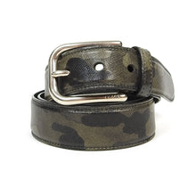 Load image into Gallery viewer, Prada Leather Camo Belt Size 95
