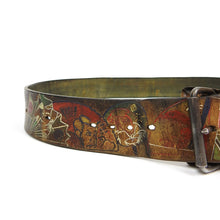 Load image into Gallery viewer, Duke’s Painted Leather Belt Size 105
