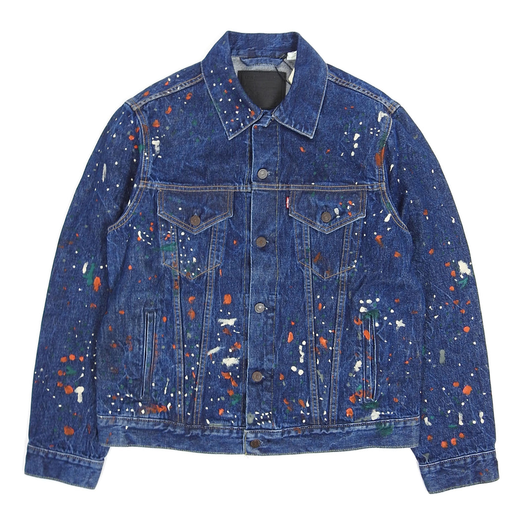 Levi s x END Clothing Paint Splatter Trucker Jacket Size Medium I Miss You MAN