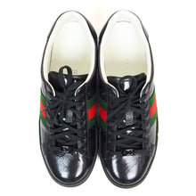 Load image into Gallery viewer, Gucci Black Ace GG Crystal Size 10.5
