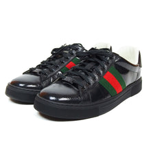 Load image into Gallery viewer, Gucci Black Ace GG Crystal Size 10.5
