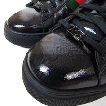 Load image into Gallery viewer, Gucci Black Ace GG Crystal Size 10.5
