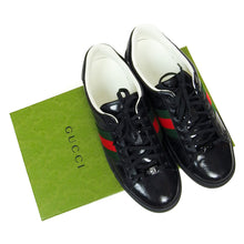 Load image into Gallery viewer, Gucci Black Ace GG Crystal Size 10.5
