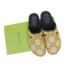 Load image into Gallery viewer, Gucci Macro GG Mules Size 10
