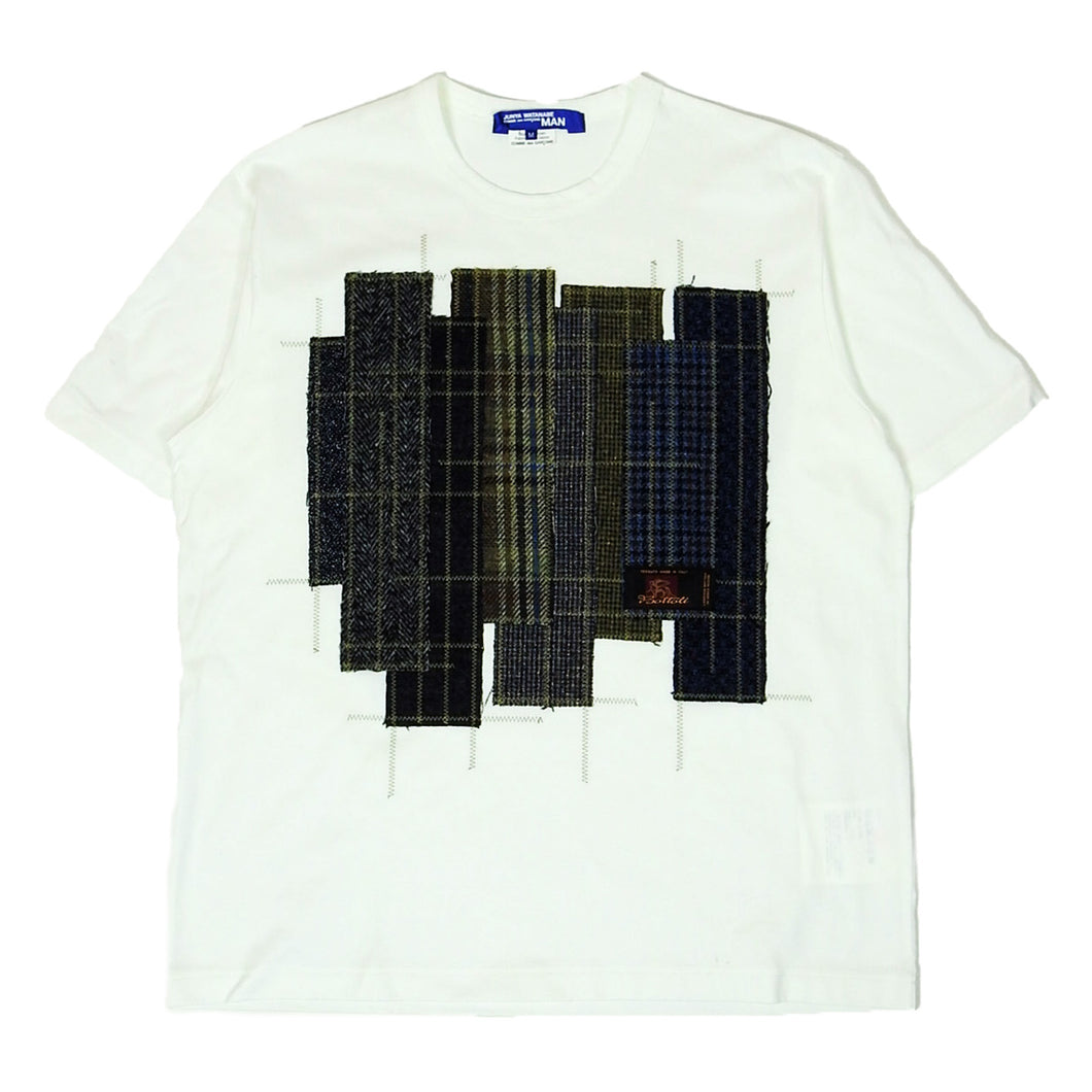 Junya Watanabe Comme Des Garcons Man Plaid Patchwork T-Shirt Size Medium