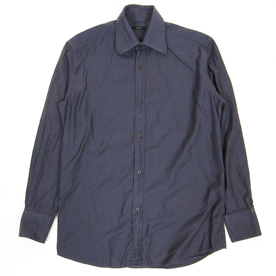Gucci Dark Blue Shirt Size 37