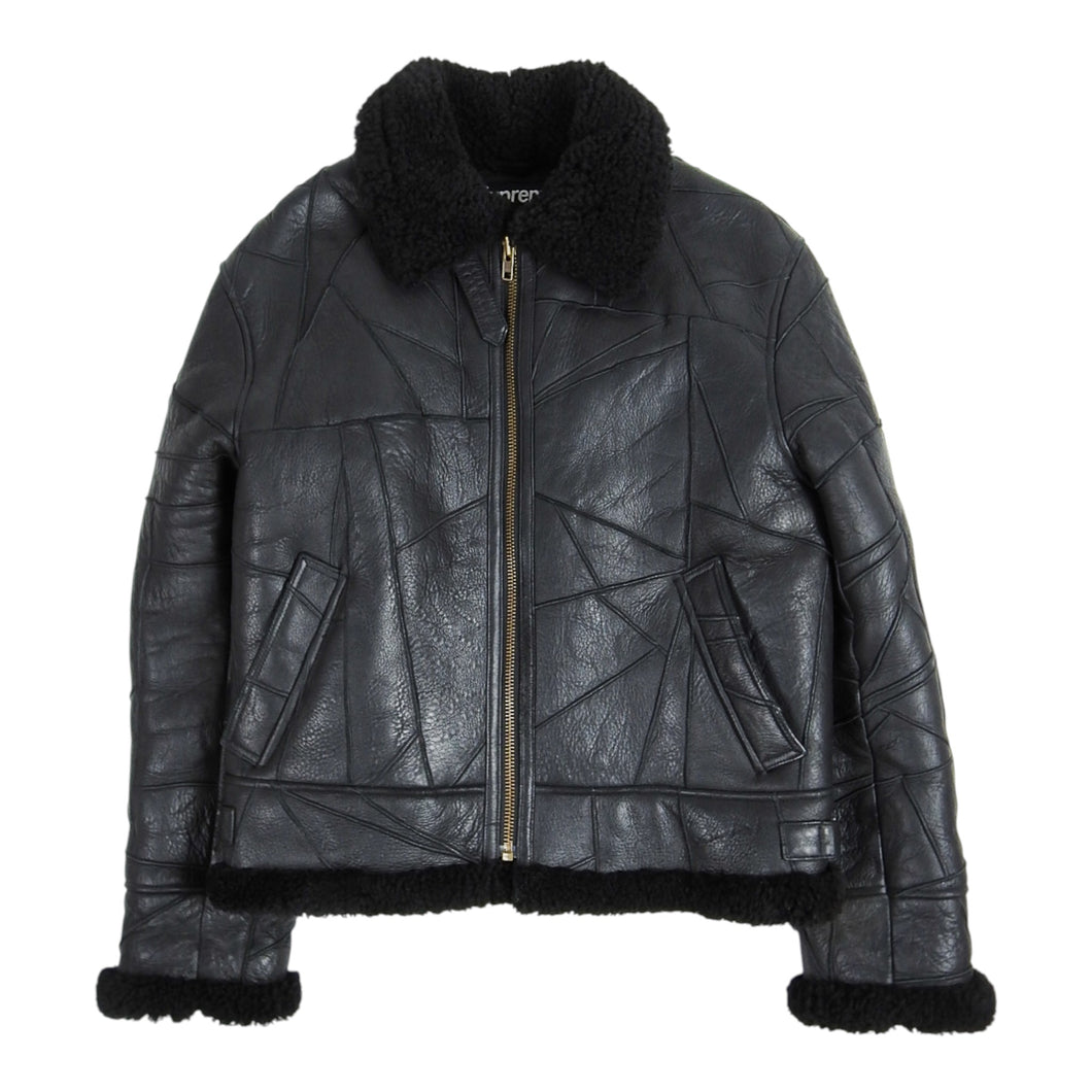 Supreme Shearling Aviator Jacket Size Medium
