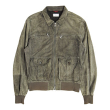 Load image into Gallery viewer, Brunello Cucinelli Suede Bomber Jacket Size Small
