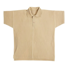 Load image into Gallery viewer, Issey Miyake Homme Plisse Beige Polo Size 3
