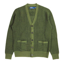 Load image into Gallery viewer, Polo Ralph Lauren Green Plaid Cardigan Size Small
