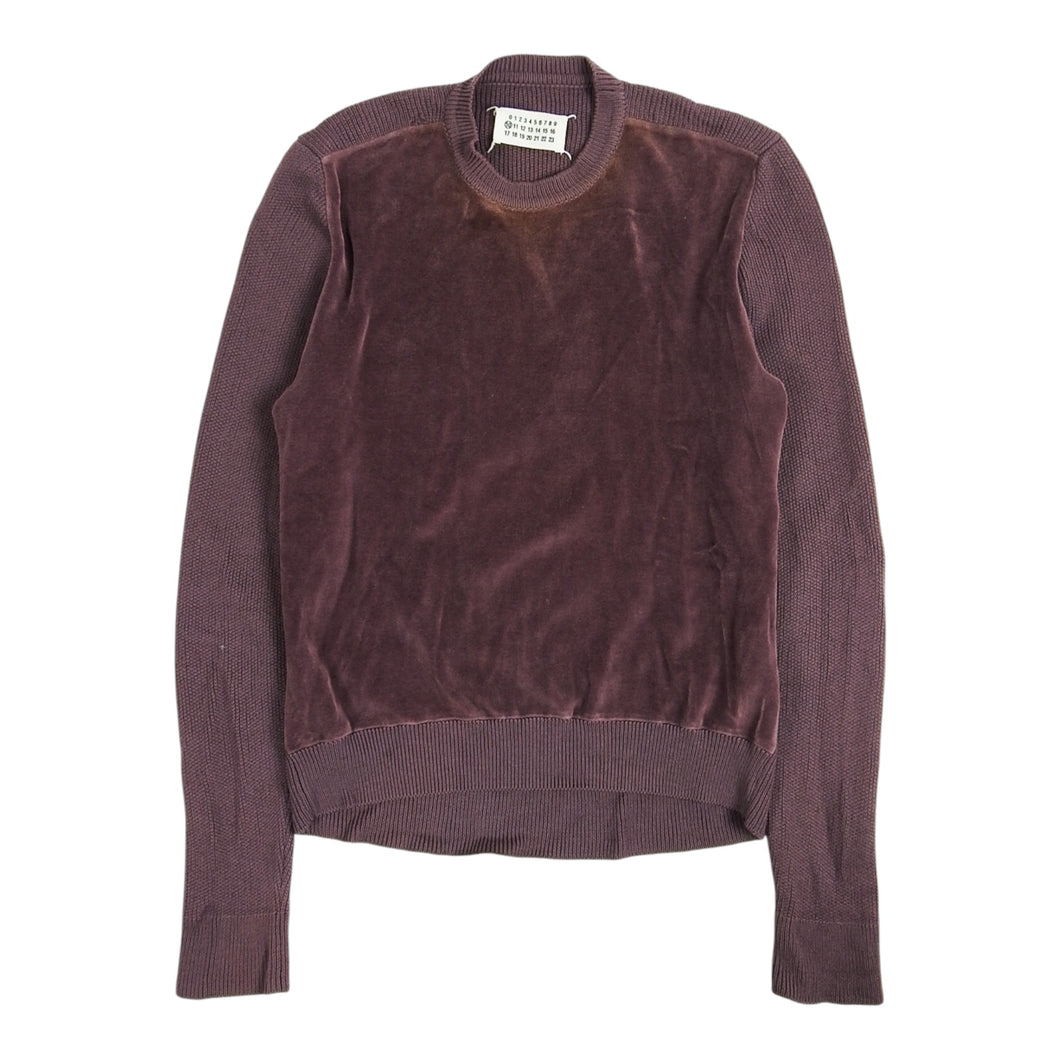 Maison Margiela Velvet Front Knit Sweater Size 40
