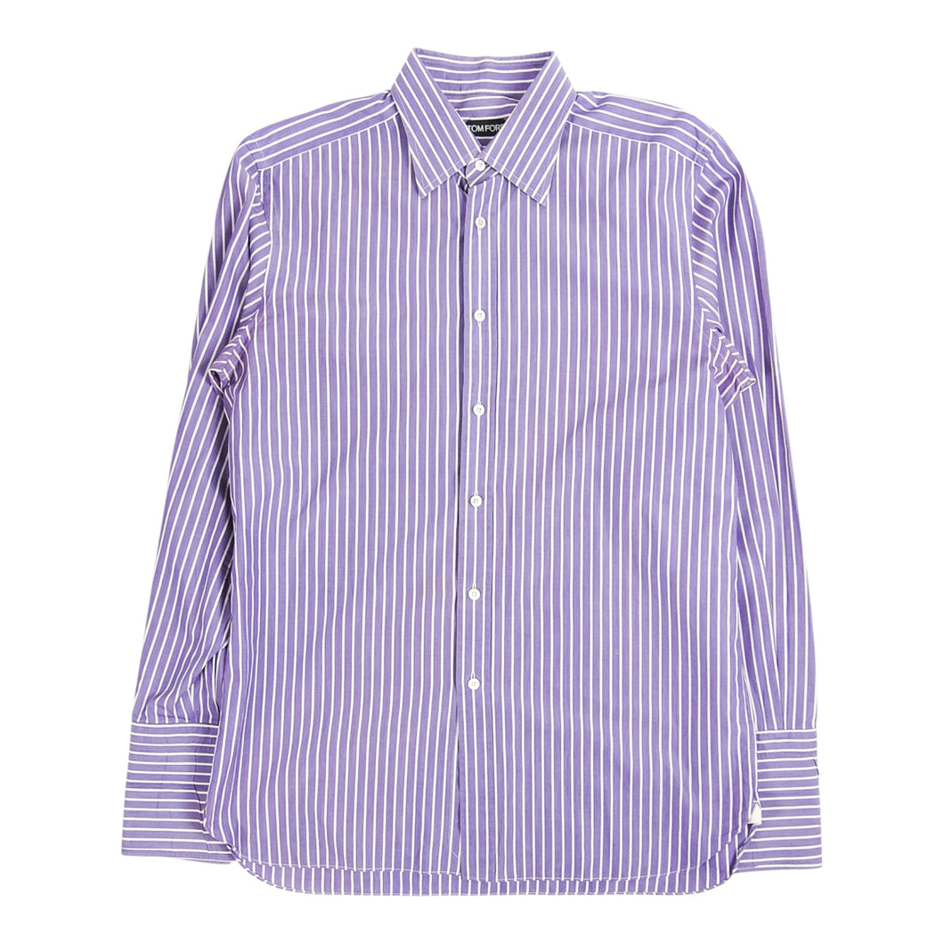 Tom Ford Striped Purple Shirt Size 42