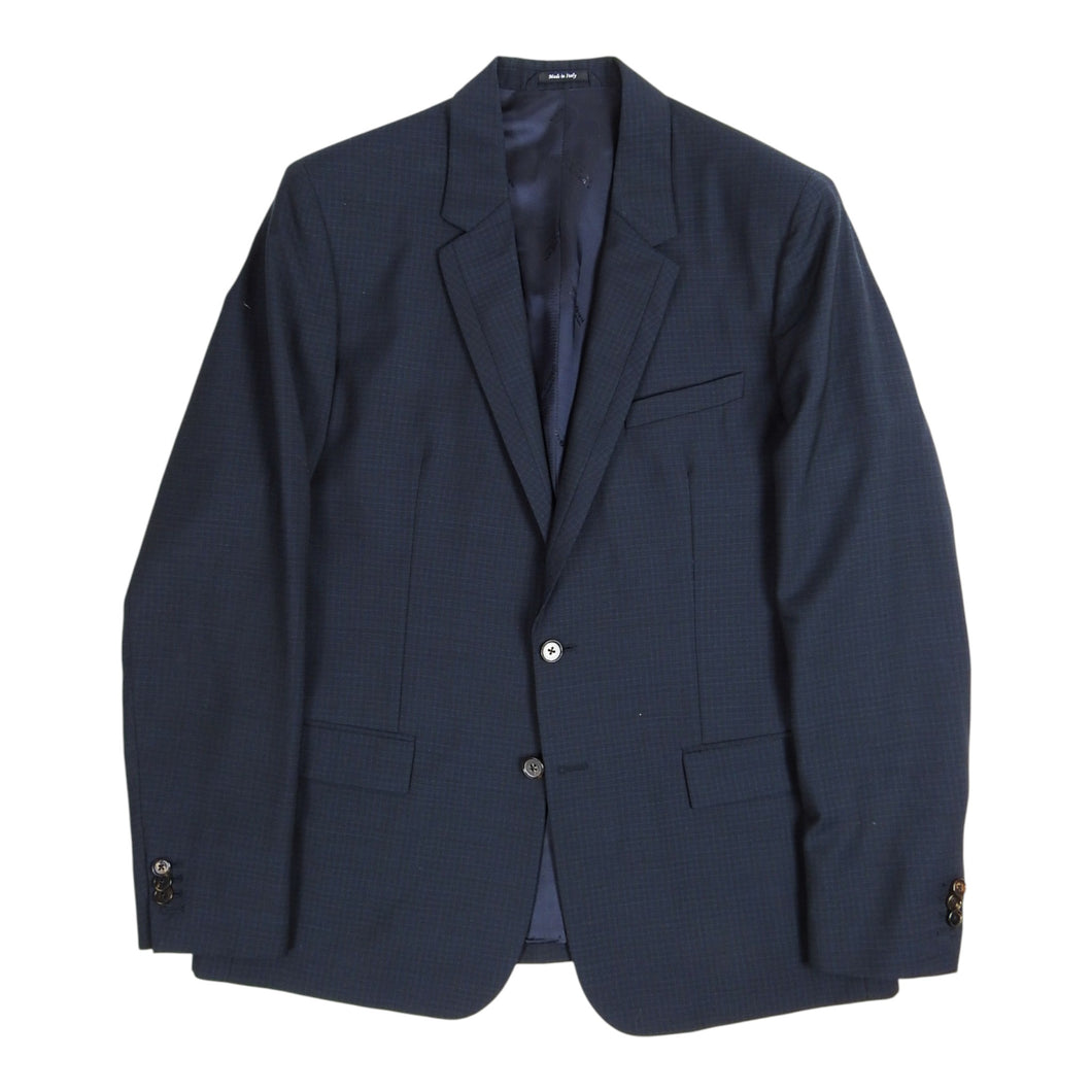 Maison Margiela S/S'14 Navy Mini Check Blazer Size 54