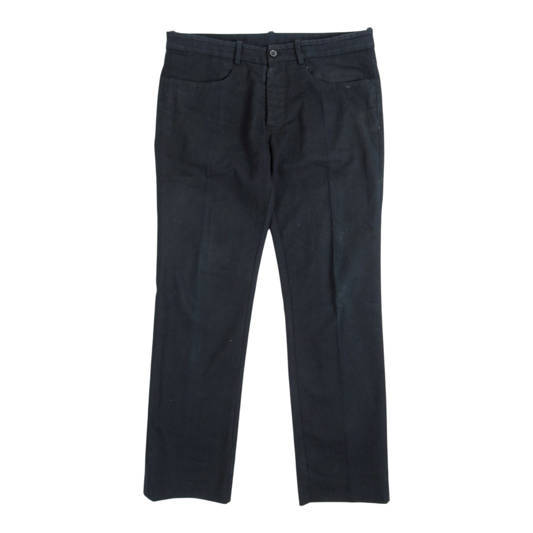 Maison Margiela S/S'01 Regular Fit Black Pants Size 52