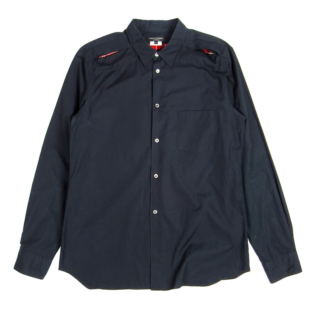 Comme Des Garcons Plaid Detail Shirt Size Large