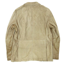Load image into Gallery viewer, Brunello Cucinelli Khaki Suede Leather Blazer Size XL
