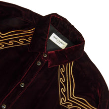 Load image into Gallery viewer, Saint Laurent Paris Velour Shirt Size 40

