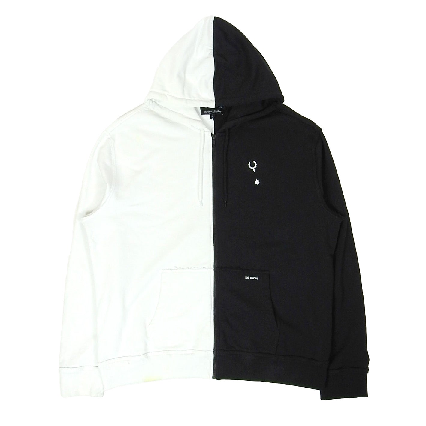 RAF SIMONS x FRED PERRY ジップフーディー Buy Fred Perry x Raf Simons Patched Zip Through Hoody 'Black