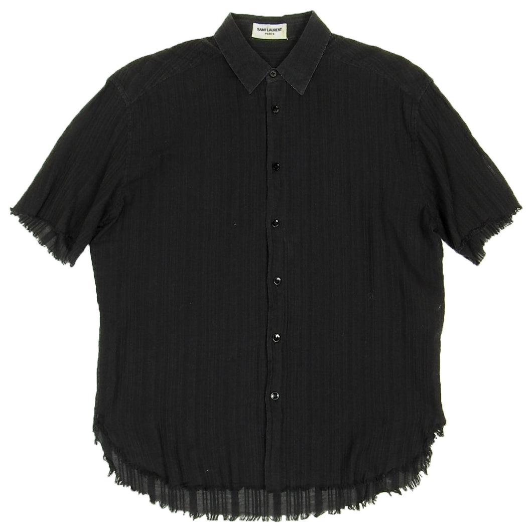 Saint Laurent Paris Sheer SS Shirt Size 39