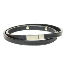 Load image into Gallery viewer, Saint Laurent Paris Double Wrap Leather Bracelet

