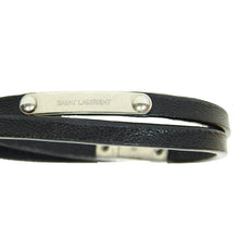 Load image into Gallery viewer, Saint Laurent Paris Double Wrap Leather Bracelet
