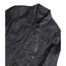 Load image into Gallery viewer, John Varvatos Waxed Denim Jacket Size Small
