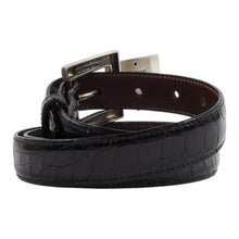 Load image into Gallery viewer, Kieselstein-Cord Interchangable Sterling Silver Alligator Belt
