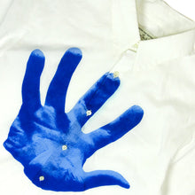 Load image into Gallery viewer, Dries Van Noten x Verner Panton Blue Hand Shirt Size 48
