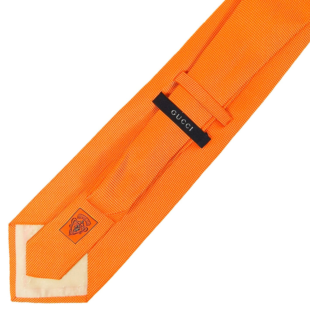 Gucci Orange Silk Tie
