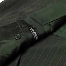 Load image into Gallery viewer, Giorgio Armani 2 Piece Green Pinstripe Suit Size 50
