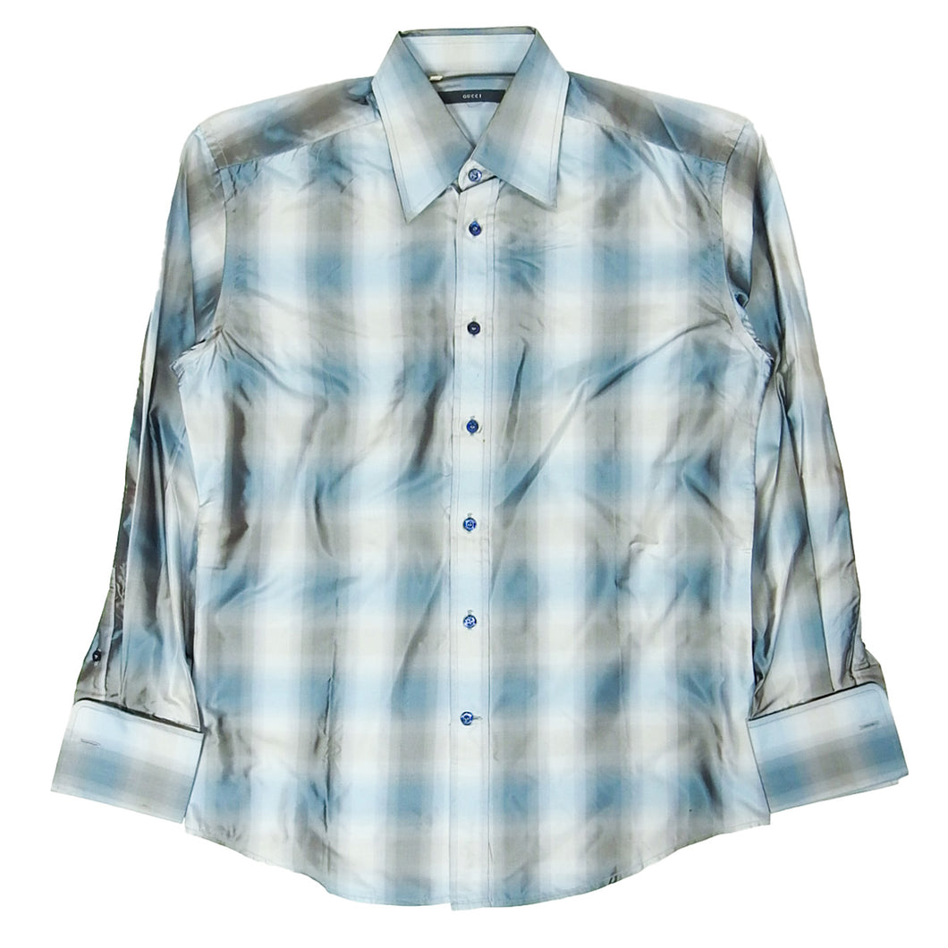 Gucci Iridescent Check Shirt Size 39